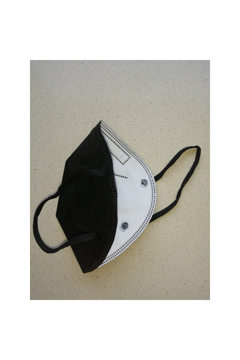 MASCARILLA FFP2 NEGRA CON CERTIFICADO CE