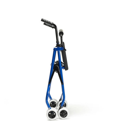 Andador Cadeo Rollator azul con freno por presión