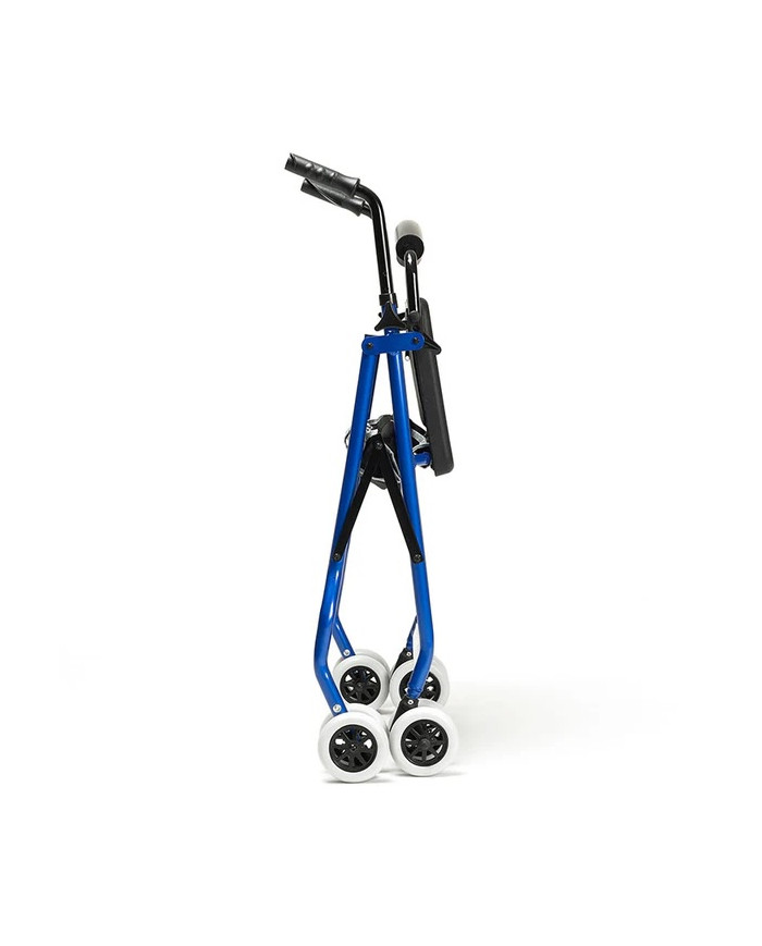 Andador Cadeo Rollator azul con freno por presión