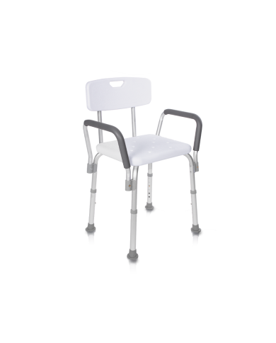 Silla de Ducha con Respaldo y Reposabrazos