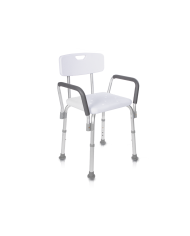 Silla de Ducha con Respaldo y Reposabrazos